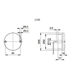 Jokon Knipper/ Rem/ Achterlicht LED 725 Rond Rood/Wit Jokon Knipper/ Rem/ Achterlicht LED 725 Rond Rood/Wit