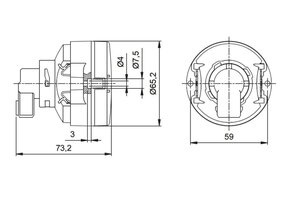 Jokon Achterlicht en Remlicht L65 Inbouw