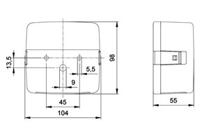 Jokon Achterlicht 205 Rem/ Knipper/ Kenteken Opbouw
