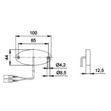 Jokon Markering LED S2012 Ovaal Opbouw Rood