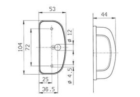 Jokon Kentekenverlichting K158 Opbouw