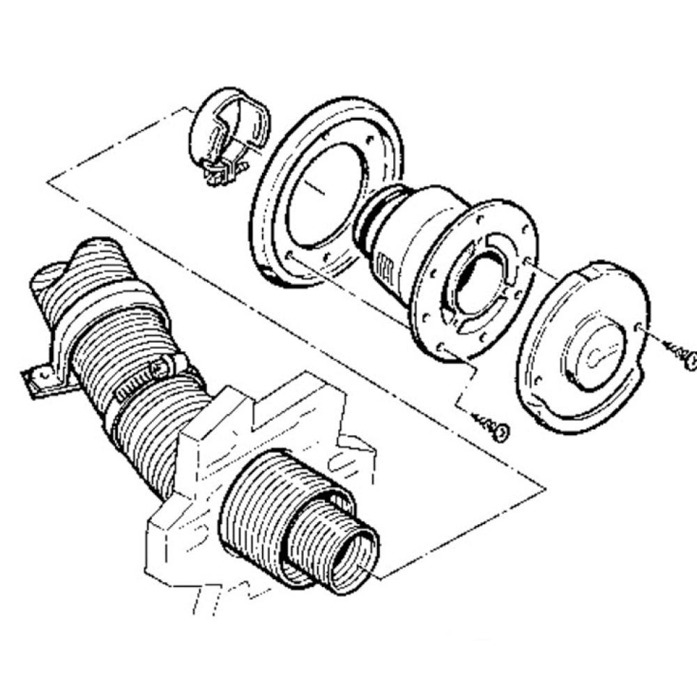 Truma Wandschoorsteen WKC RAL7037 Truma Wandschoorsteen WKC RAL7037