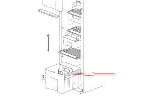 Thetford N3142/N4142 Koelkast Groentebak Geleider 2st.