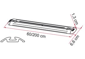 Fiamma Garage Bars Premium 200