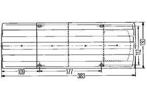 Hella Achterlicht Rem/ Knipper/ Mist 4-Vaks Inbouw