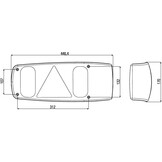 Hella Achterlicht Caraluna I Rem/ Knipper/ Mist/ Zijmarkering/ Driehoek Reflector Links Hella Achterlicht Caraluna I Rem/ Knipper/ Mist/ Zijmarkering/ Driehoek Reflector Links