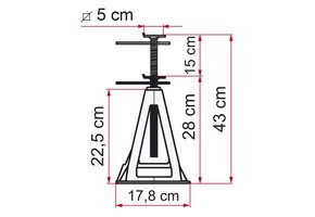 Fiamma Assteunen Aluminium 4st.