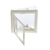 MPK Dakluik 40x40cm Wit Kader+Vliegenhor