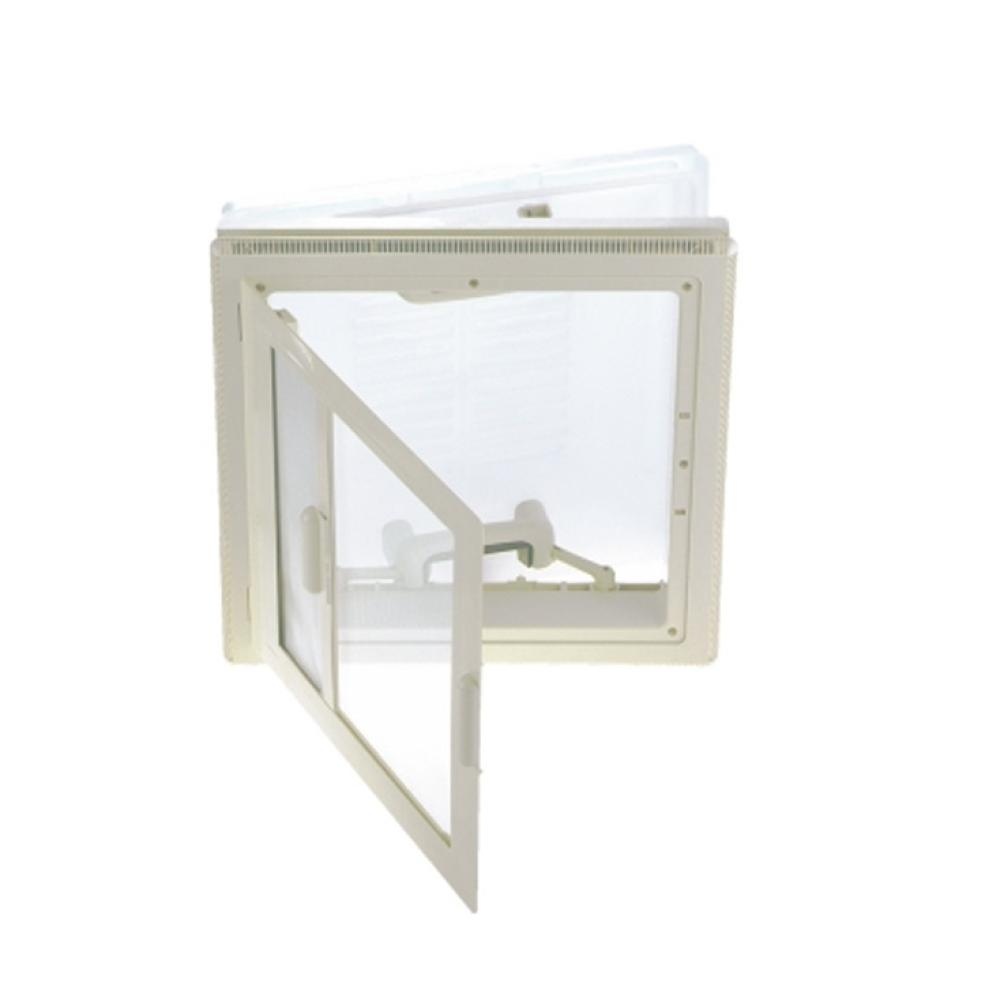 MPK Dakluik 40x40cm Grijs Kader+Combirollo