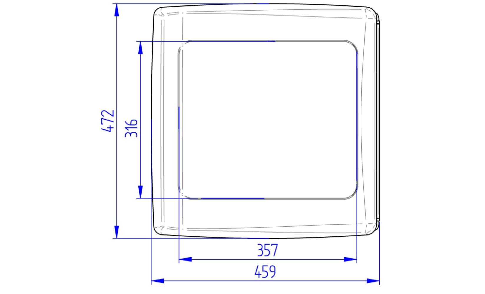 Thule Vent 12V Wit 40x40cm