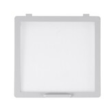 MPK Vliegenhor Scharnier Buitenzijde 28x28cm Grijs