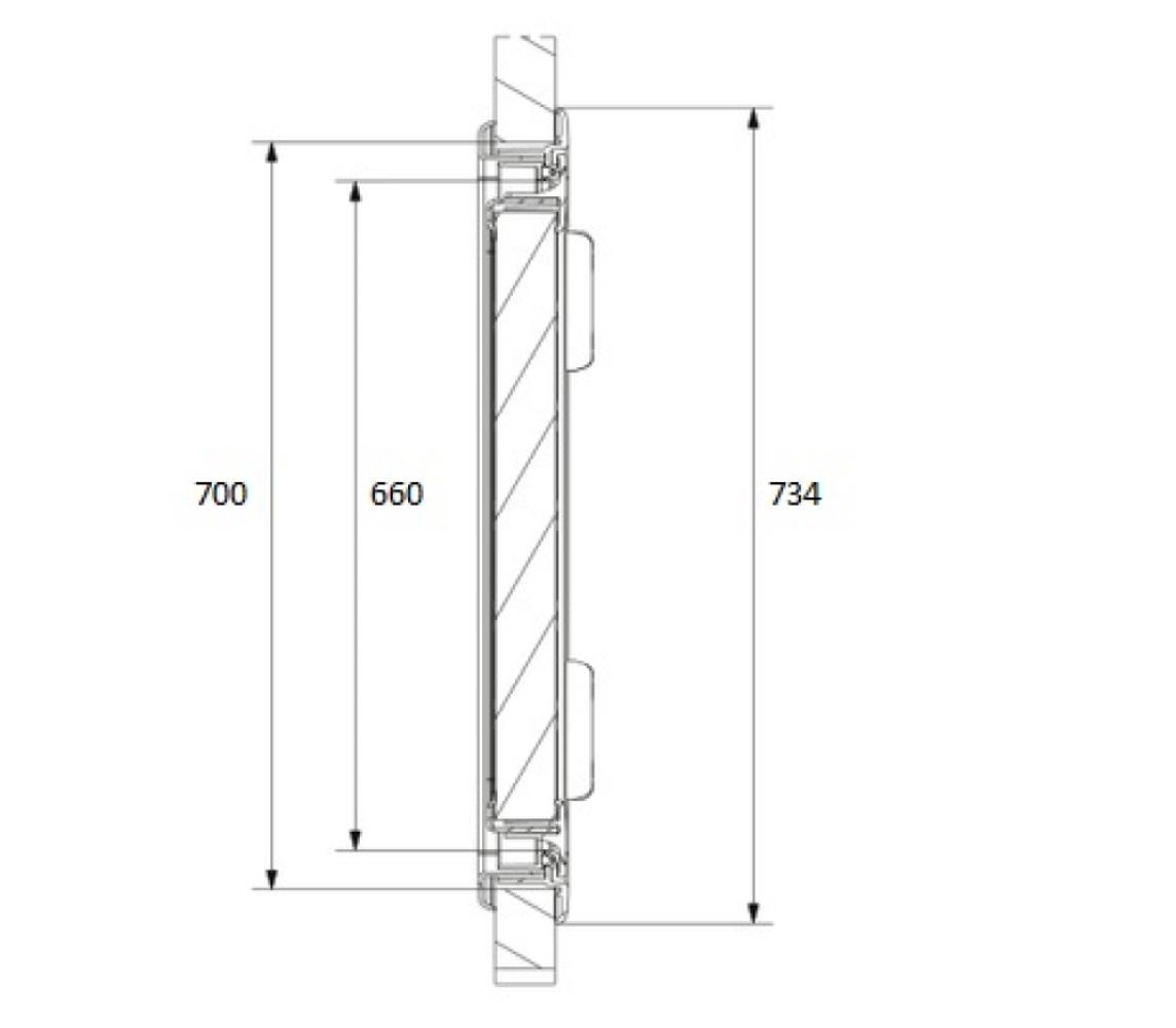 Dometic Serviceluik SK4 70x40.5cm Wit