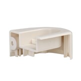 Remiflair 4 Hoekstuk Onder Crèmewit Links