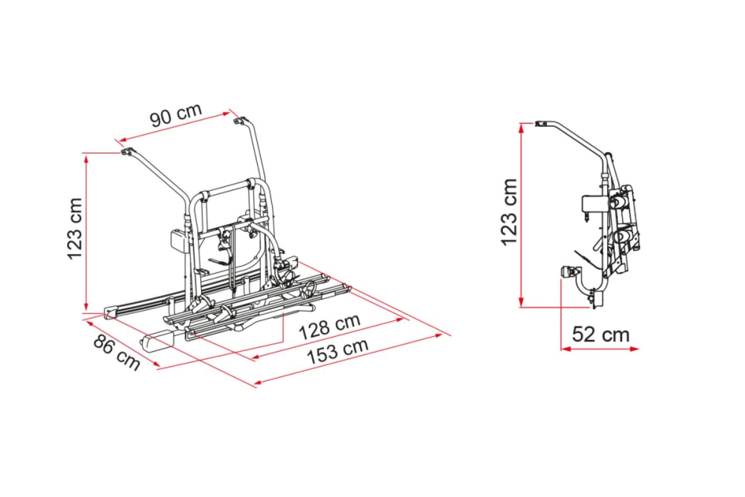 Fiamma Carry-Bike Mercedes V Class Lift E-Bike