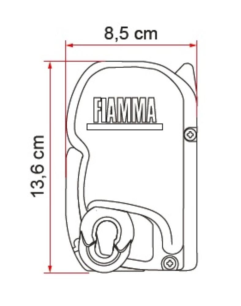Fiamma F45S 260 VW T5/T6 M/T Titanium-Royal Grey