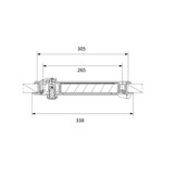 Dometic Serviceluik SK4 37.5x30.5cm Wit