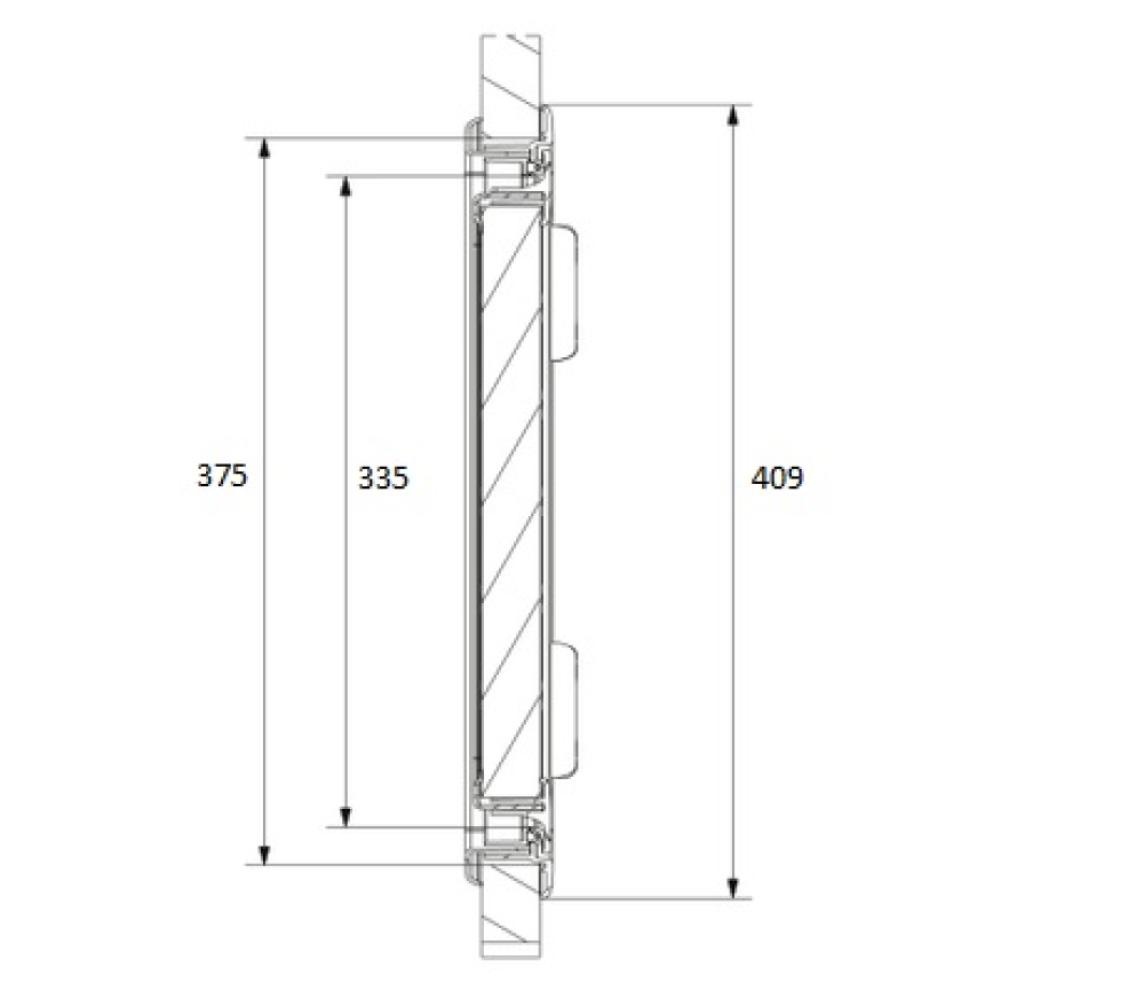 Dometic Serviceluik SK4 37.5x30.5cm Wit