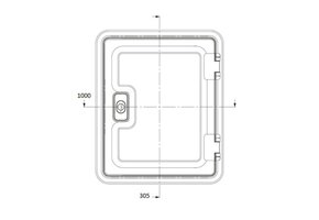 Dometic Serviceluik SK4 100x30.5cm Wit