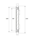Dometic Serviceluik SK4 100x30.5cm Wit