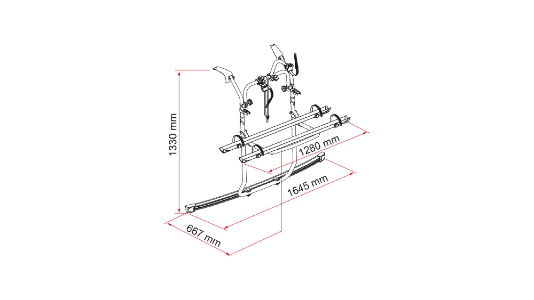 Fiamma Carry-Bike Ford Custom V710 Deep Black
