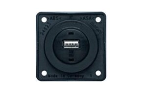 Berker Contactdoos 1x USB Lader 12V Inbouw Zwart Mat