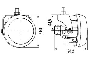 Hella Bochtlicht met Mistlicht Set DynaView Evo2 H7