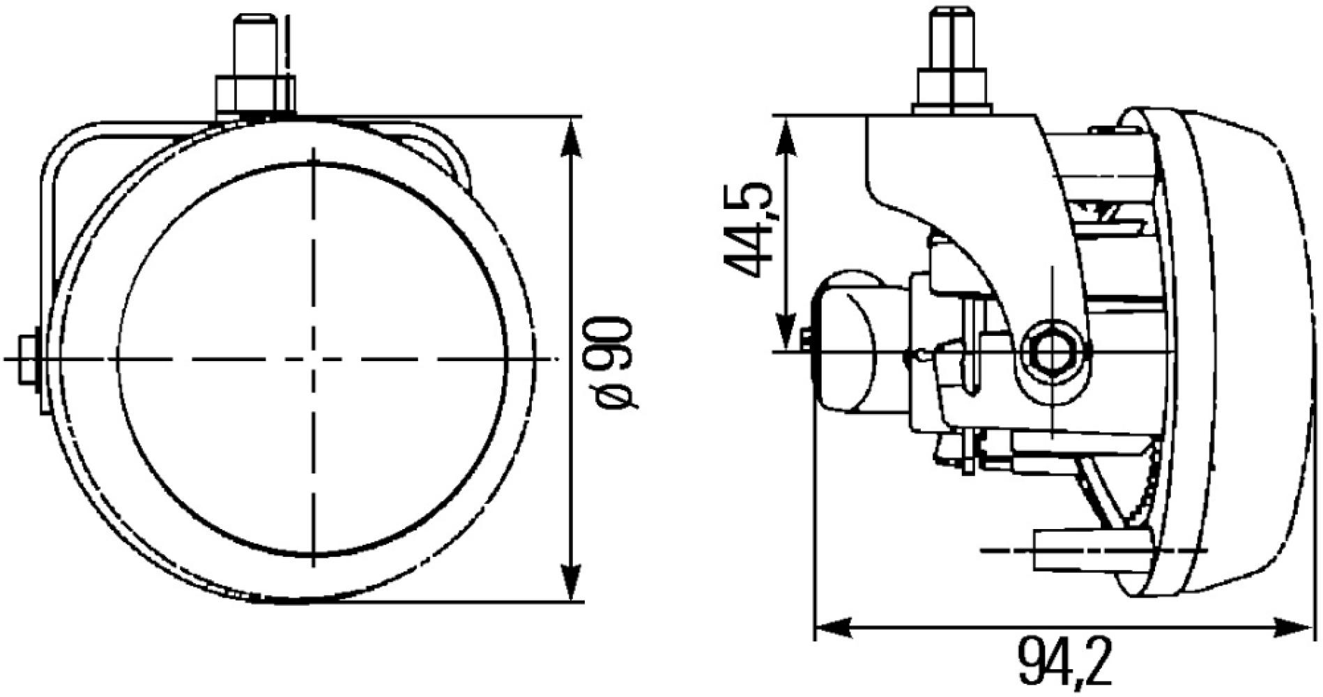 Hella Bochtlicht met Mistlicht Set DynaView Evo2 H7
