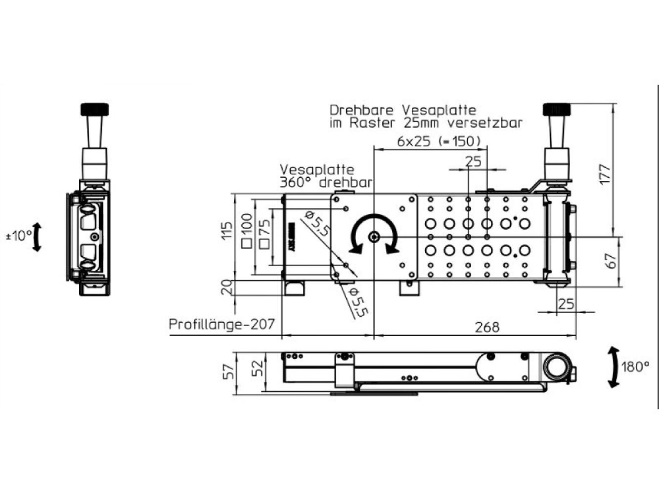 TV Steun Sky 20W 330mm TV Steun Sky 20W 330mm