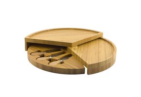 ViaMondo Borrelplank met 3 Mesjes Bamboe