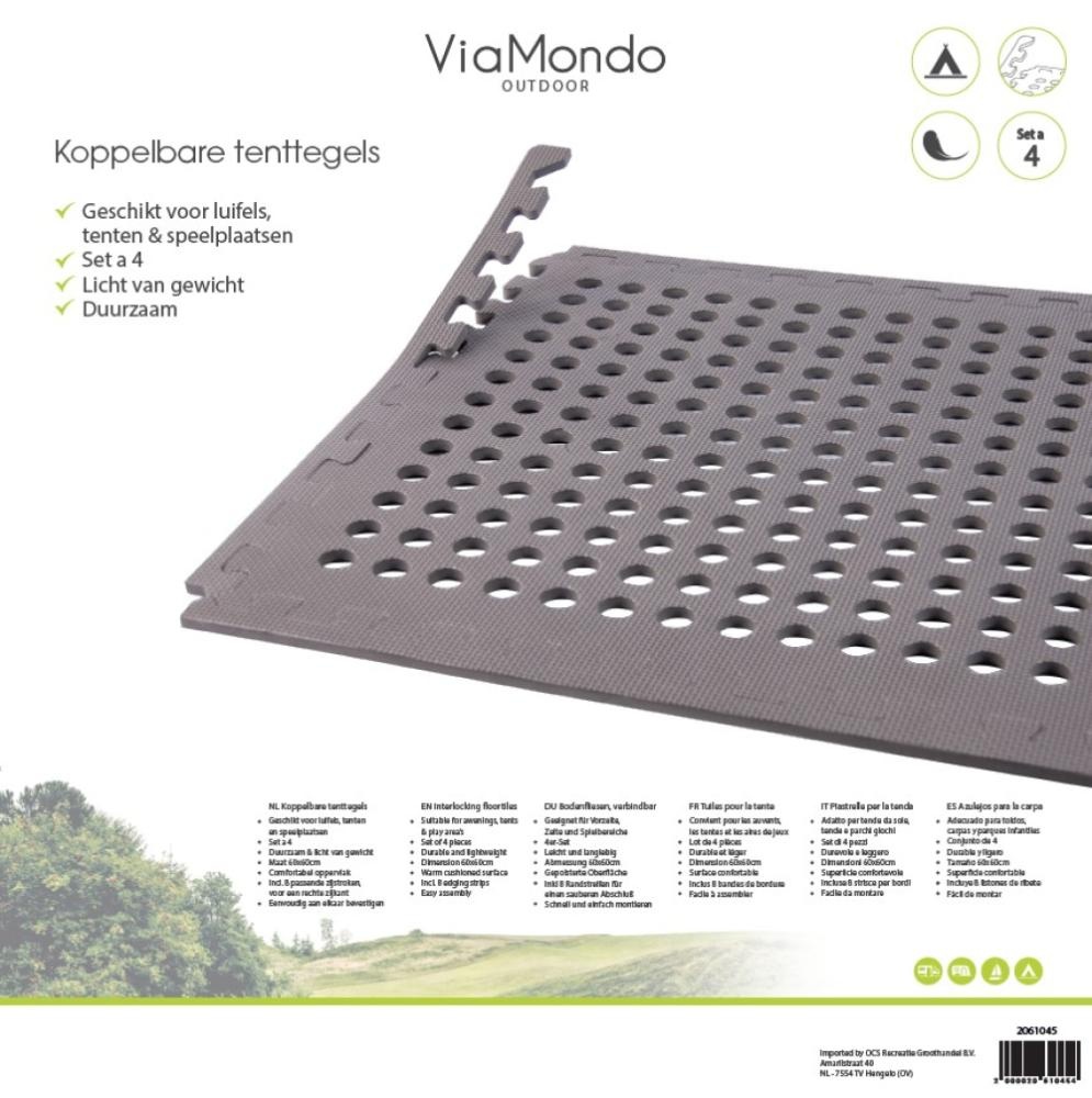 ViaMondo Koppelbare Tenttegels 4st. ViaMondo Koppelbare Tenttegels 4st.