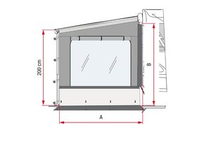 Fiamma Side W Pro Shade F45/F65/F70/F80 Rechts