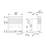 Truma Kachel S5004 voor 1 Ventilator zonder Mantel