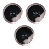 ViaMondo Thermosfles 0.33L Bamboe met Temperatuur Display