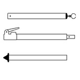 Campking Stormstok 28/25mm 170-260cm : CFRP