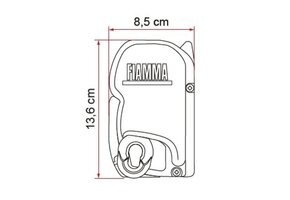 Fiamma F45S 260 VW T5/T6 California Titanium-Royal Grey