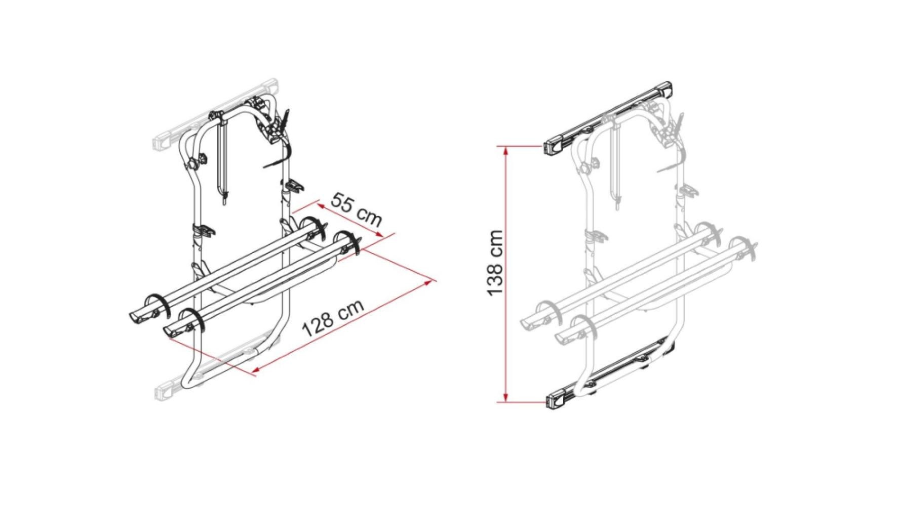 Fiamma Kit Bars Carry-Bike DJ Crafter >2017 Deep Black