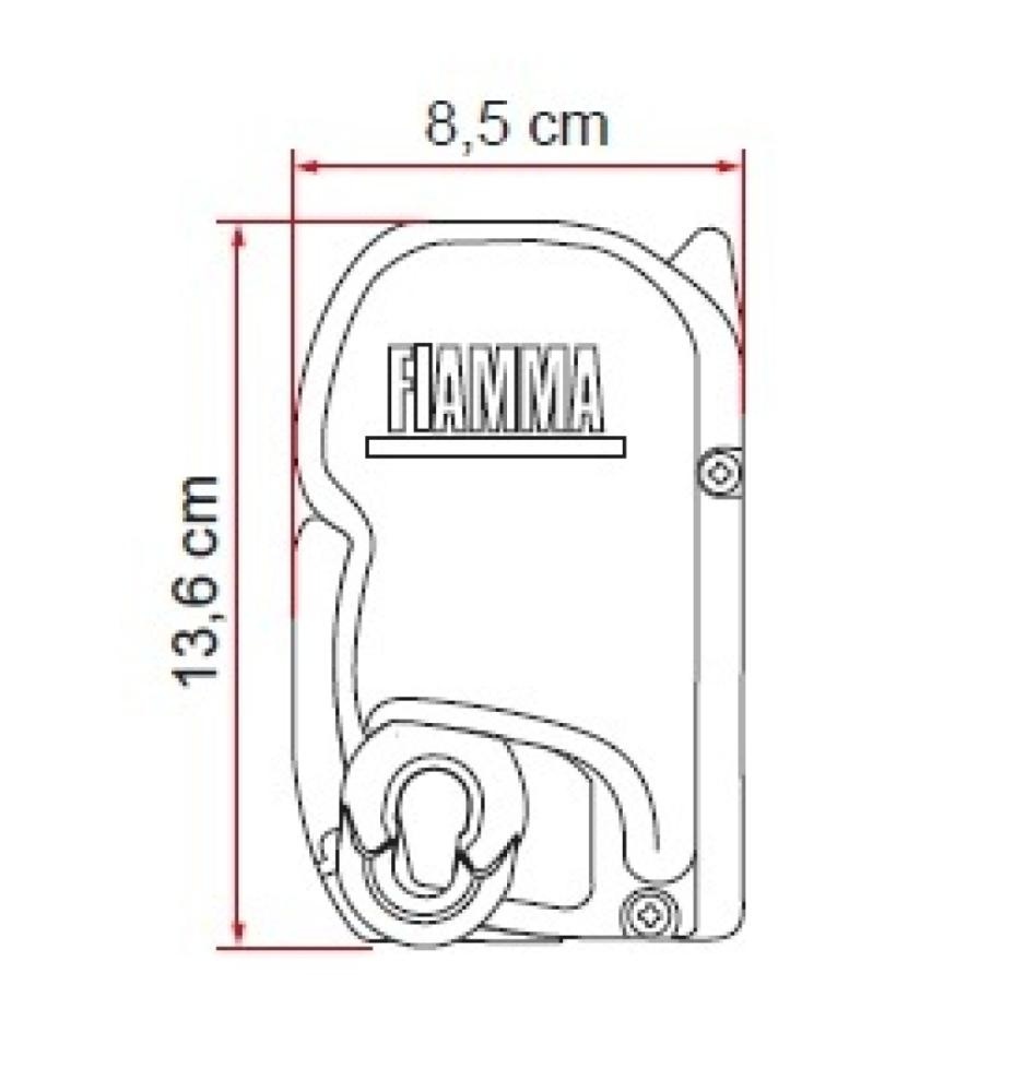 Fiamma F45S 400 Deep Black-Royal Grey