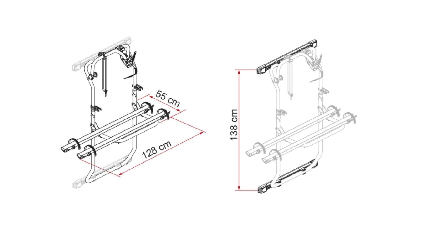 Fiamma Kit Bars Carry-Bike DJ Sprinter >2006 /Crafter 2006-2016