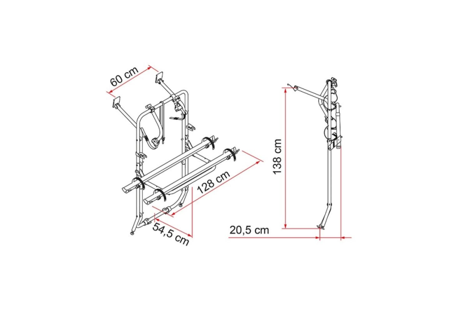 Fiamma Carry-Bike Mercedes Vito Model 2024 Fiamma Carry-Bike Mercedes Vito Model 2024