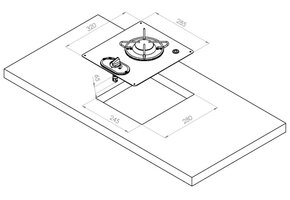 Navy Load Kookplaat RVS 1-Pits 320x285