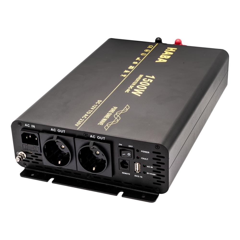 Pure Sinus Omvormer 12V-230V 1500W Pure Sinus Omvormer 12V-230V 1500W