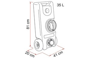Fiamma Schoonwatertank Roll-Tank 40F