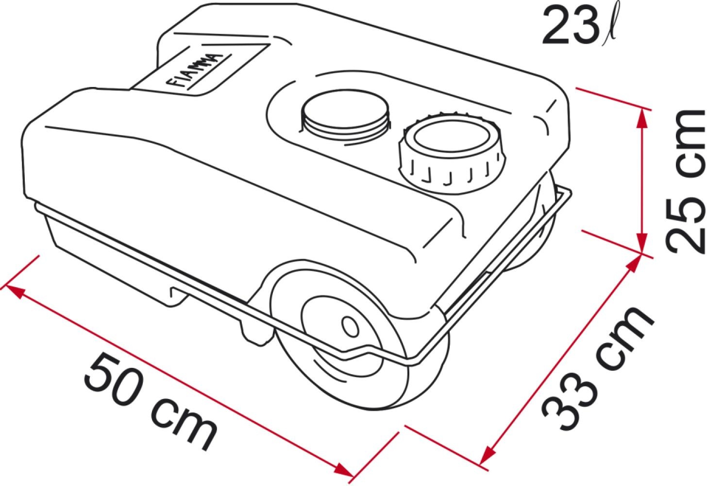 Fiamma Vuilwatertank Roll-Tank 23W