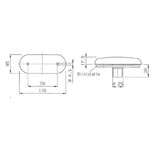Jokon Zijmarkering SMLR2000 Rechthoekig Inbouw Oranje