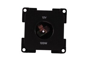 Presto Contactdoos 12V Groot Inbouw S-10.000 Zwart