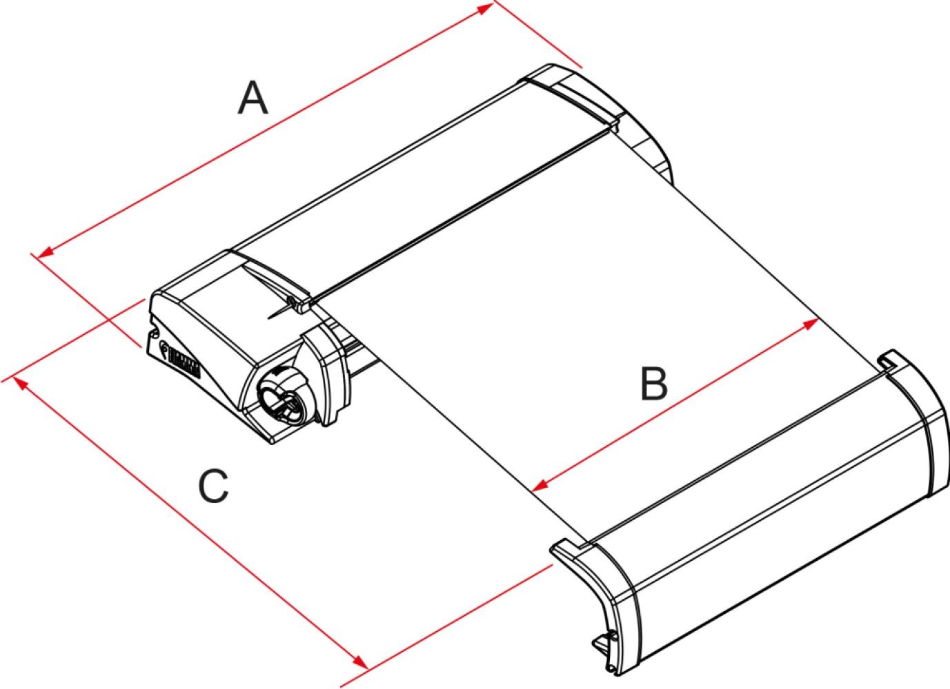 Fiamma F40Van 270 Deep Black-Royal Grey