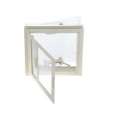MPK Dakluik 40x40cm Grijs Kader+Combirollo
