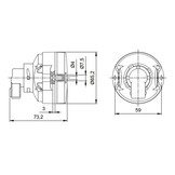 Jokon Achterlicht en Remlicht L65 Inbouw