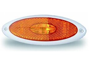 Jokon Zijmarkering LED SMLR2010 Ovaal Opbouw Oranje-Wit Frame