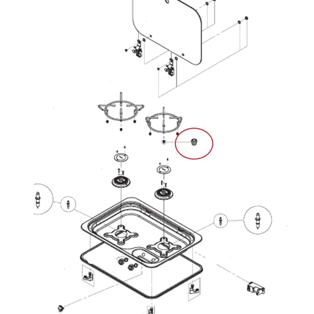 Dometic Retainer Stopper Black 16st.